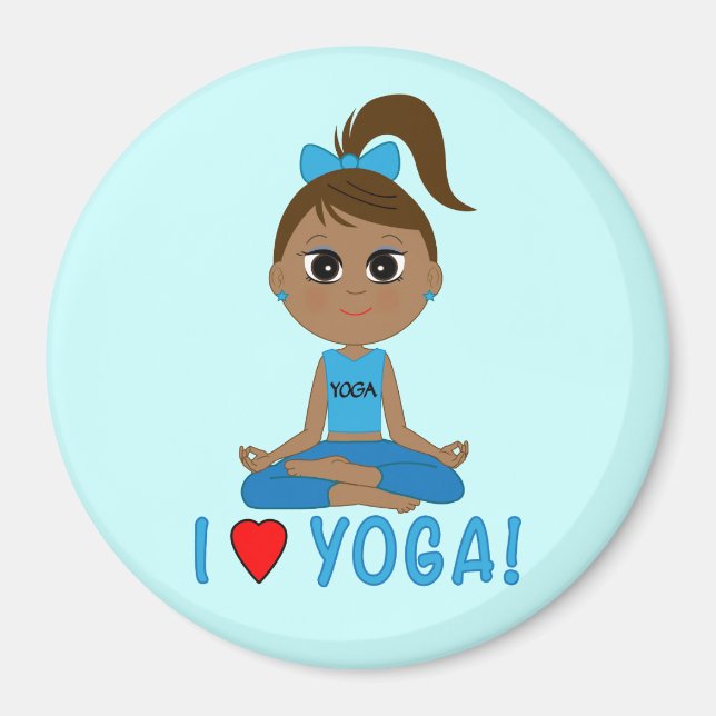 Aimant J'Aime Le Yoga ! (Devant)
