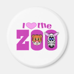 Aimant J'aime le zoo