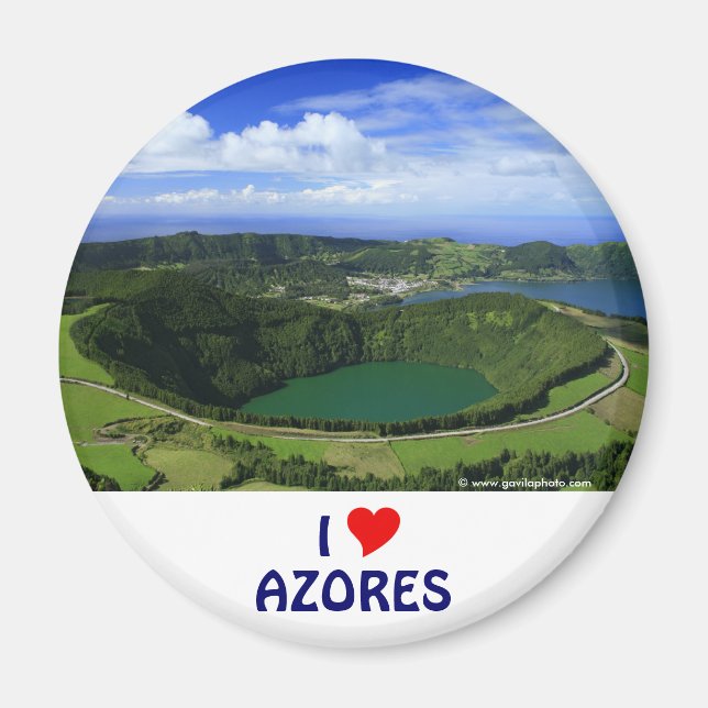 Aimant J'aime les Açores (Devant)