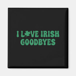 Aimant J'aime les adieux irlandais shamrock st patricks d