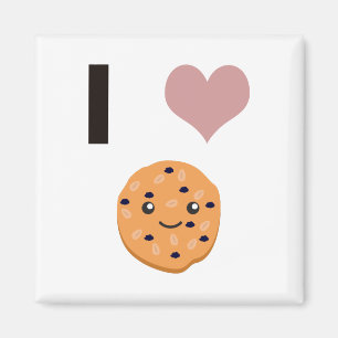 Aimant J'aime les biscuits d'avoine