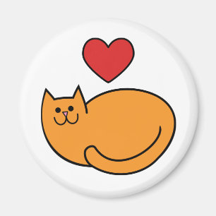 Aimant J'aime les chats