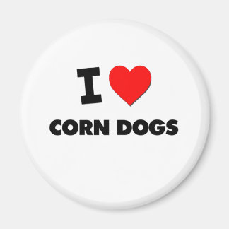 Aimant J'aime les chiens de maïs
