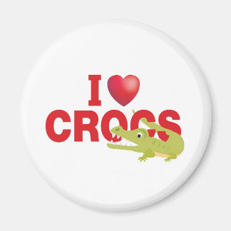 Aimant j'aime les crocs