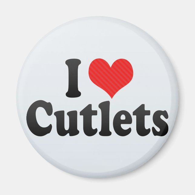Aimant J'Aime Les Cutlets (Devant)