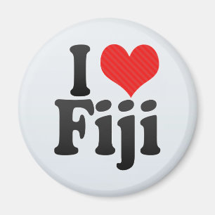 Aimant J'aime les Fidji
