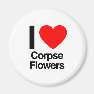 Aimant j'aime les fleurs de cadavres