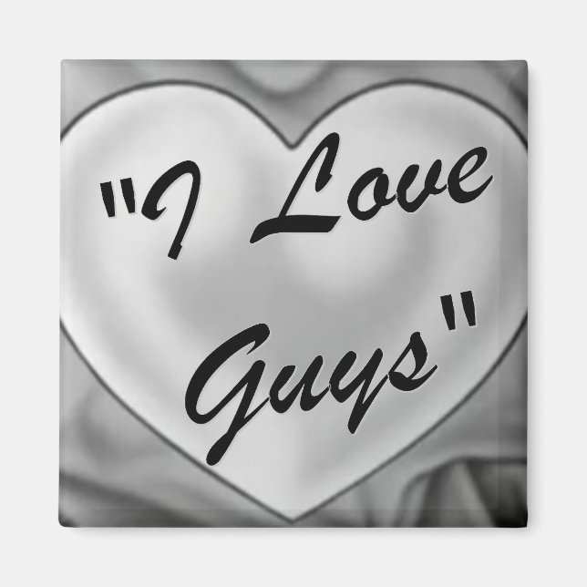 Aimant J'aime les gars (Devant)
