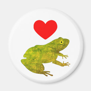 Aimant J'aime les grenouilles