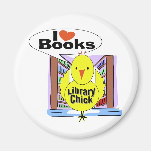 Aimant J'aime les livres (Devant)
