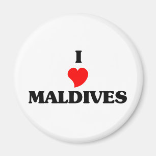 Aimant J'aime les Maldives