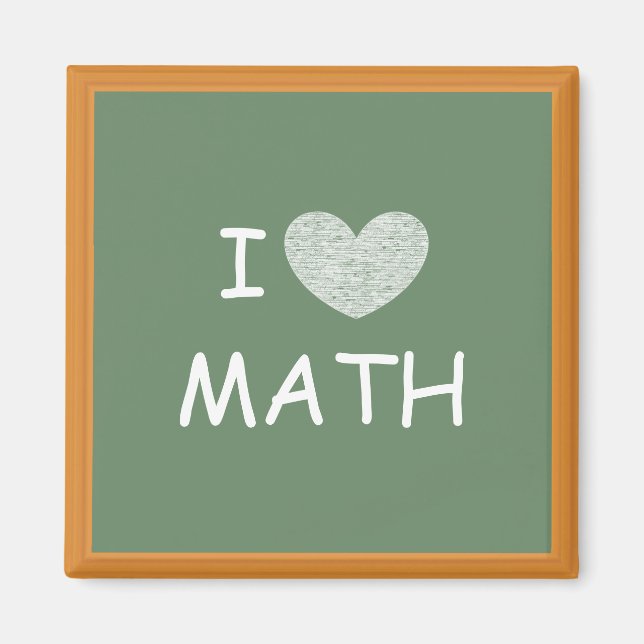 Aimant J'aime les maths (Devant)