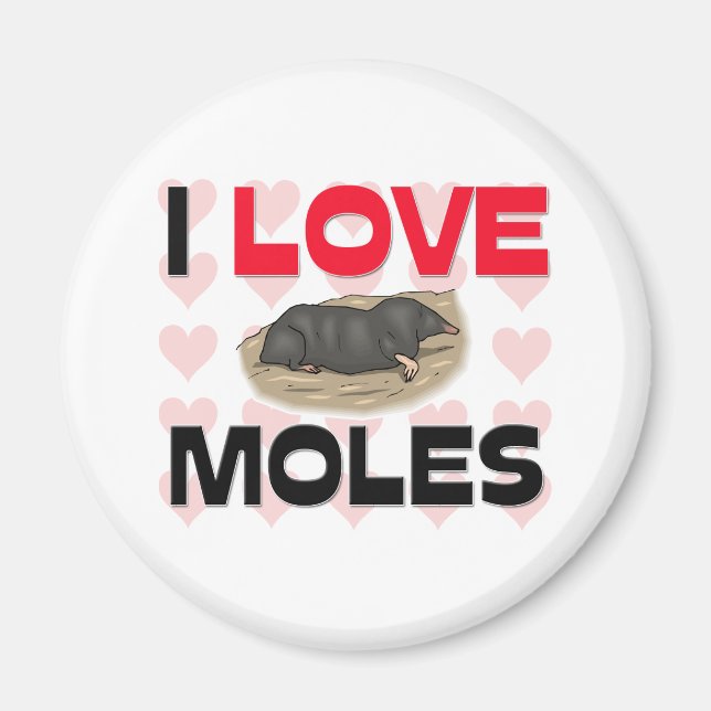 Aimant J'Aime Les Moles (Devant)