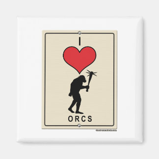 Aimant J'Aime Les Orcs