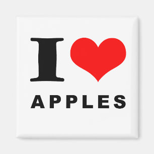 Aimant J'aime les pommes