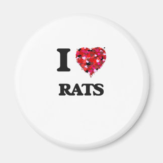 Aimant J'aime les rats