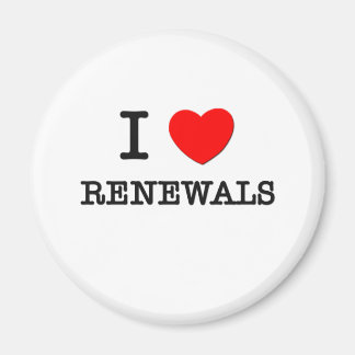 Aimant J'aime les renouvellements
