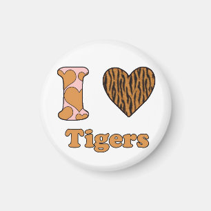 Aimant J'aime les tigres