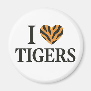 Aimant J'aime les tigres