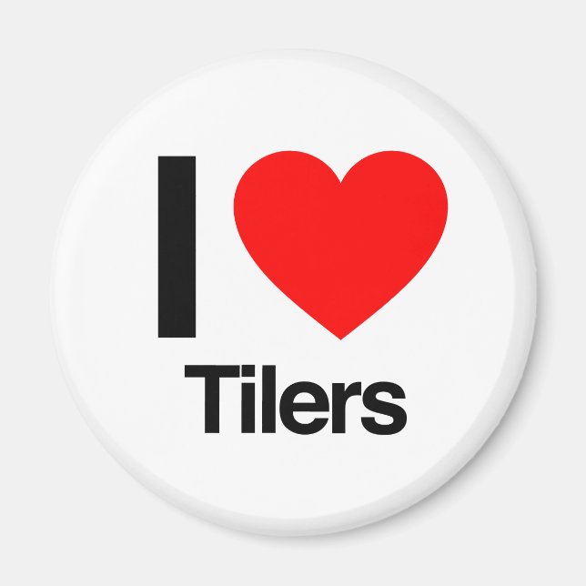 Aimant j'aime les tilers (Devant)