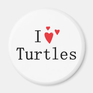 Aimant J'Aime Les Tortues
