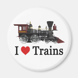 Aimant J'aime les trains