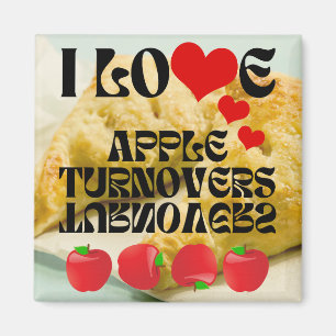 Aimant J'AIME LES Turnovers Apple