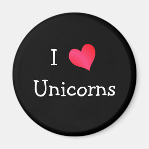 Aimant J'Aime Les Unicornes