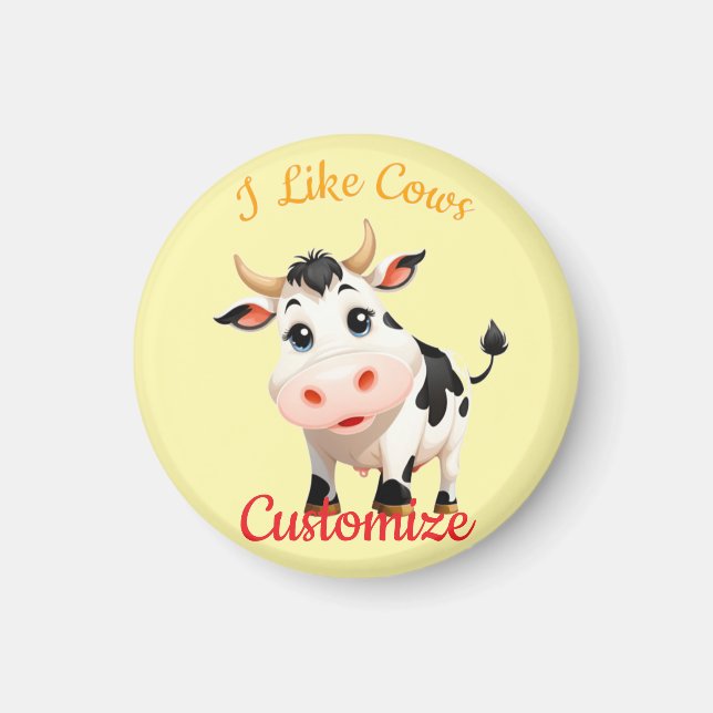 Aimant J'aime les vaches Art Thunder_Cove (Devant)