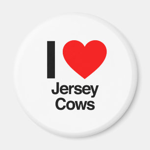 Aimant j'aime les vaches jersey
