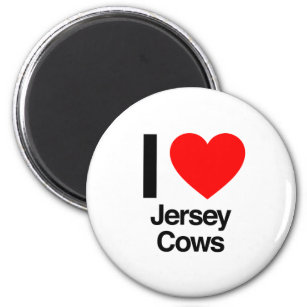 Aimant j'aime les vaches jersey