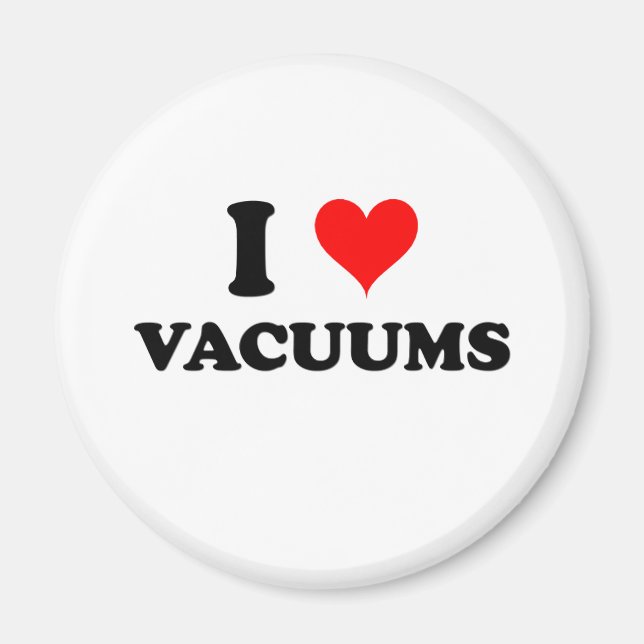 Aimant J'Aime Les Vacuums (Devant)