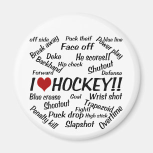 Aimant J'aime l'hockey