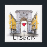 Aimant J'aime Lisbonne<br><div class="desc">J'aime Lisbonne</div>