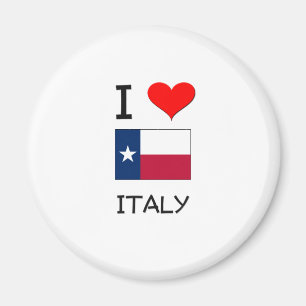 Aimant J'aime l'Italie le Texas