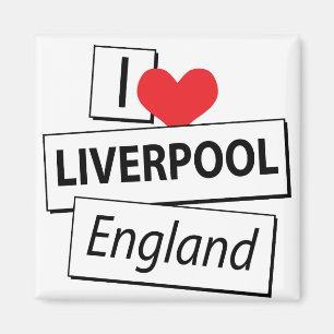 Aimant J'aime Liverpool Angleterre