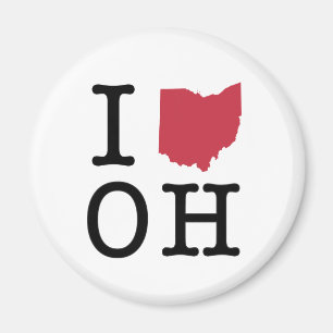 Aimant J'aime l'Ohio
