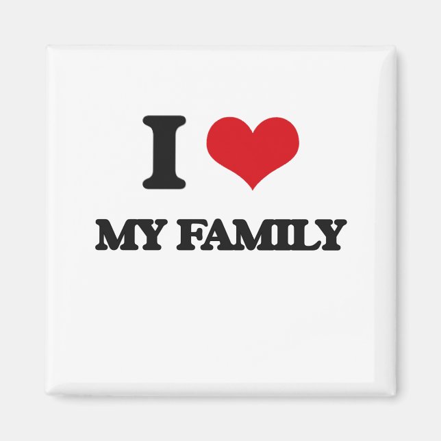 Aimant J'aime ma famille (Devant)