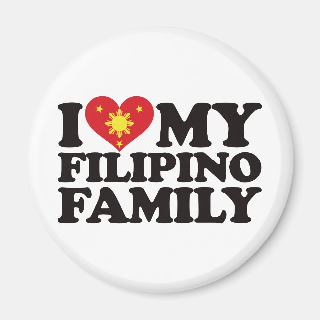 Aimant J'Aime Ma Famille Philippine (Devant)