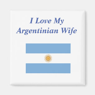 Aimant J'aime ma femme argentine
