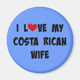 Aimant J'Aime Ma Femme Costaricaine