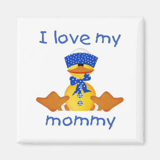 Aimant J'aime ma maman (canard garçon)