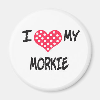 Aimant J'aime ma Morkie