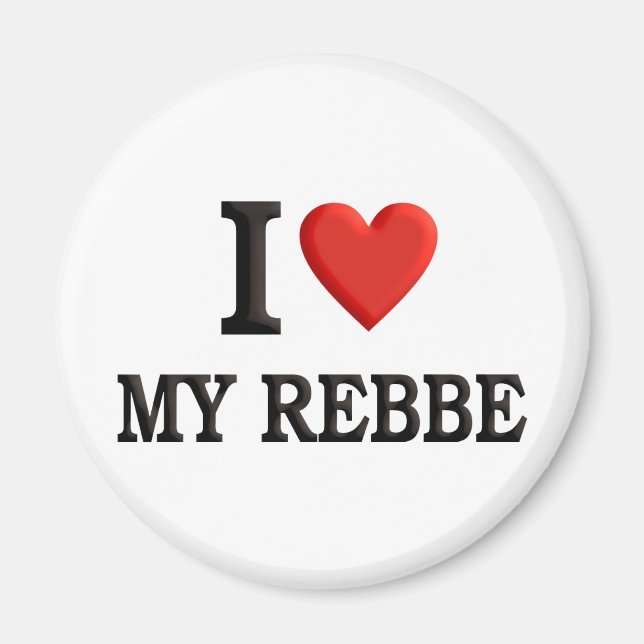 Aimant J'aime ma Rebbe (Devant)