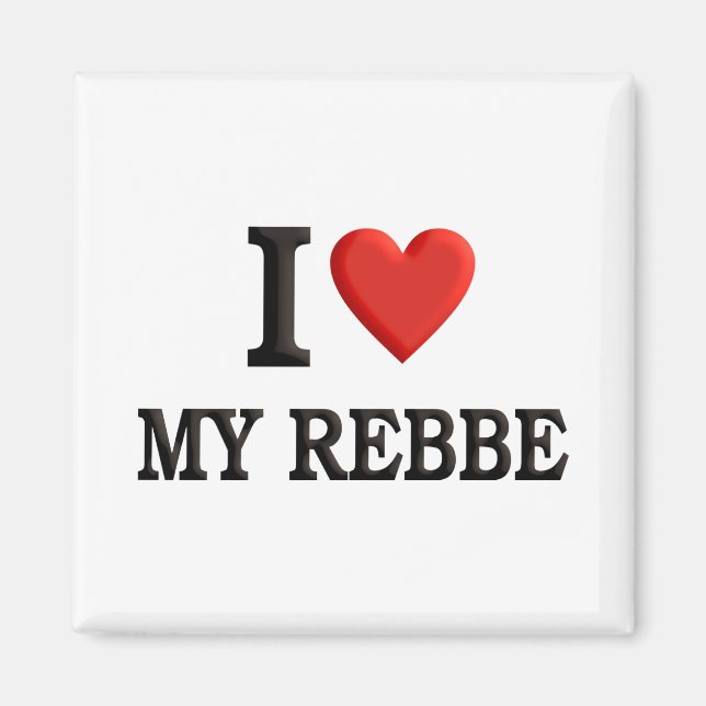 Aimant J'aime ma Rebbe (Devant)