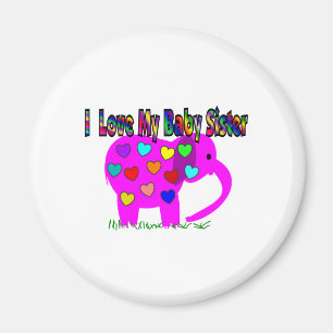 Aimant J'Aime Ma Soeur Bébé