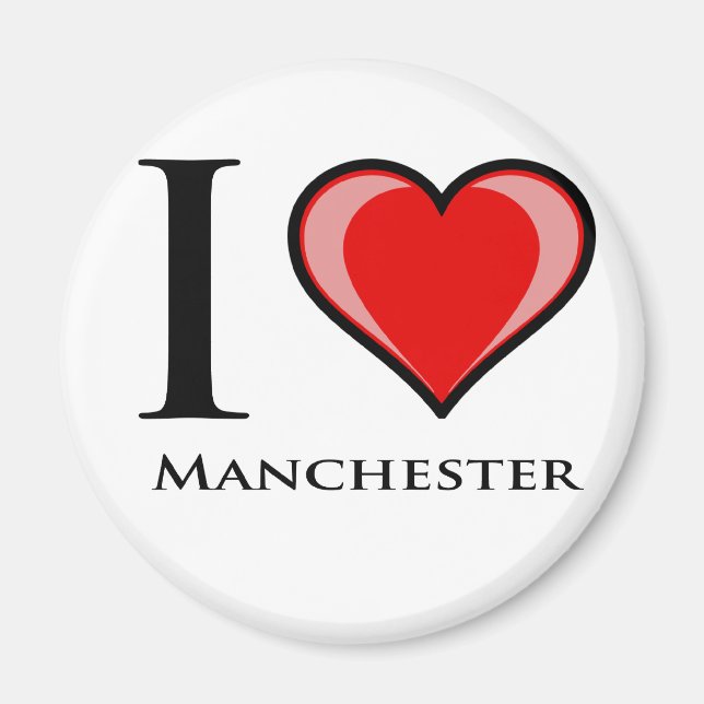 Aimant J'aime Manchester (Devant)