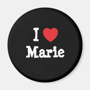 Aimant J'aime Marie coeur T-Shirt
