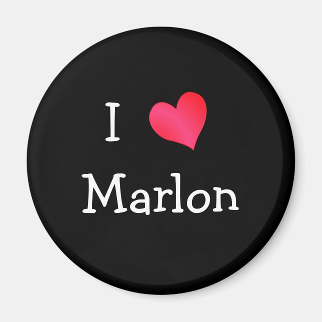Aimant J'aime Marlon (Devant)