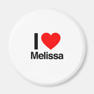 Aimant j'aime melissa